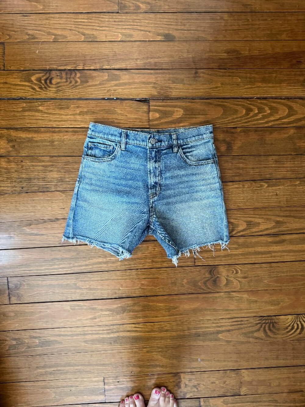 Faherty Denim Shorts, High Waist
